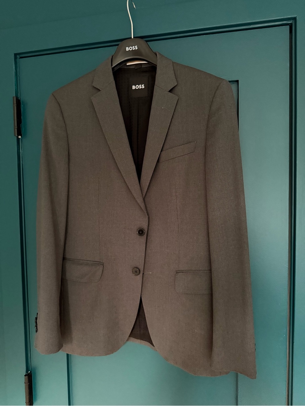 BOSS ONE Men's Charcoal Gray SUIT - Picture 3 of 12